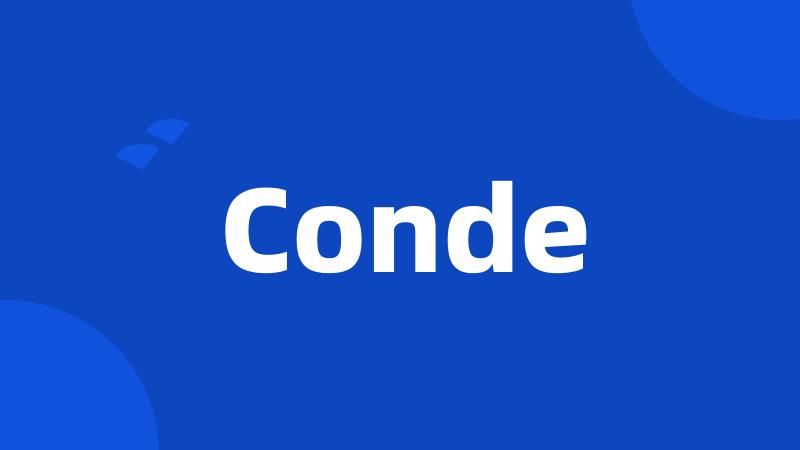 Conde