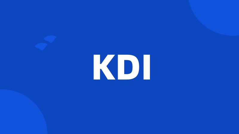 KDI