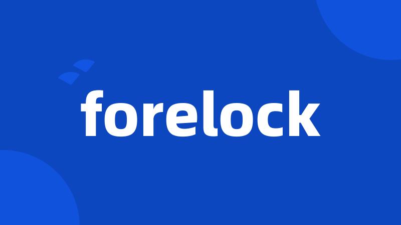 forelock