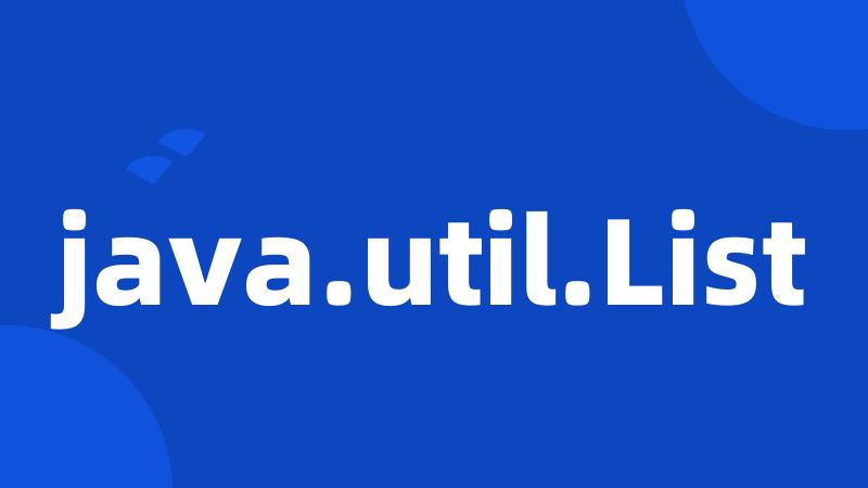 java.util.List