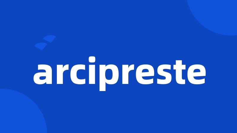 arcipreste