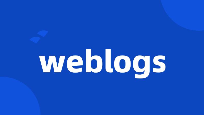 weblogs