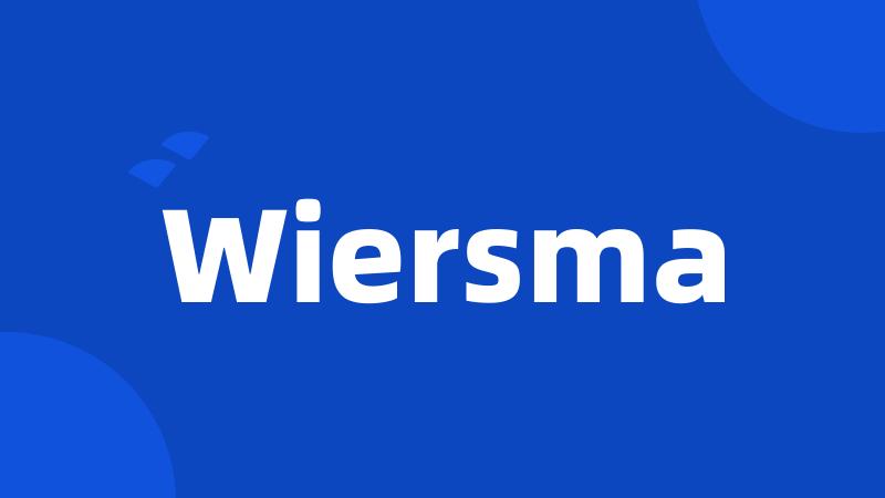 Wiersma