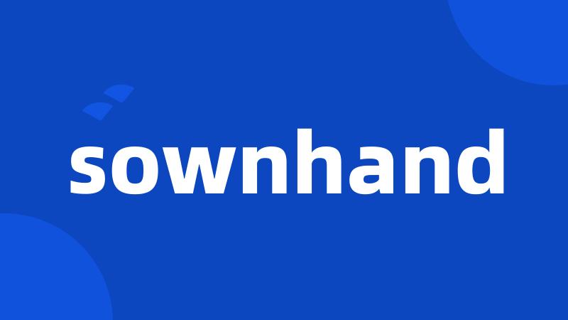 sownhand