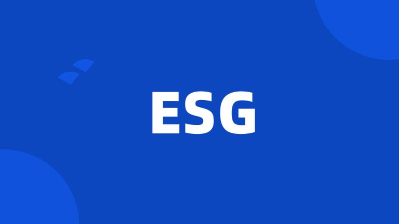 ESG