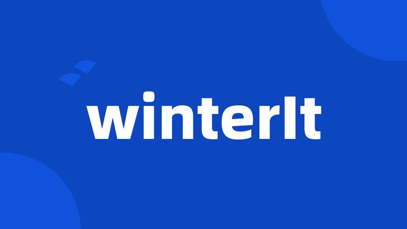 winterIt