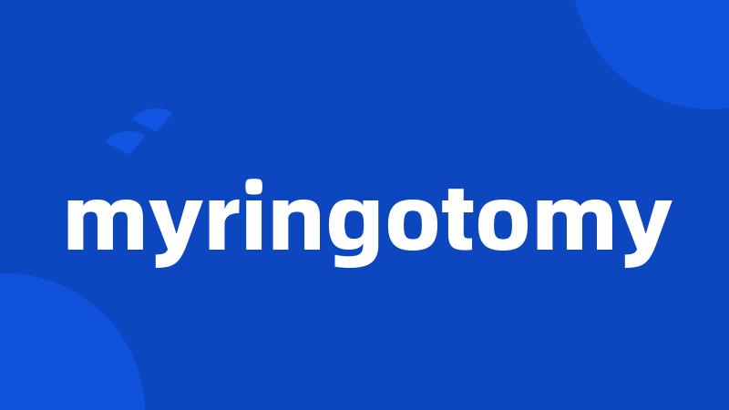 myringotomy