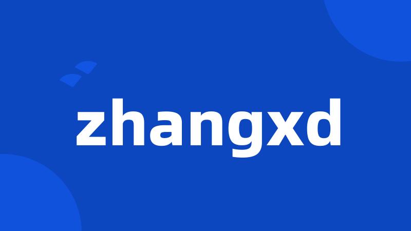 zhangxd