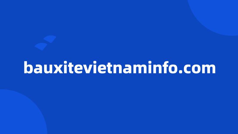 bauxitevietnaminfo.com