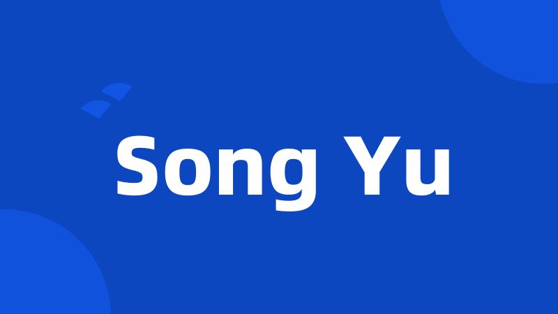 Song Yu