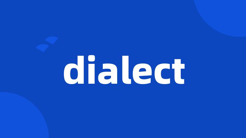 dialect