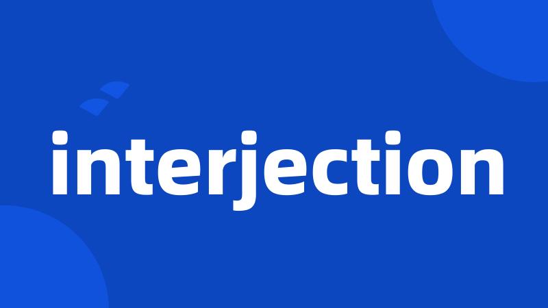 interjection