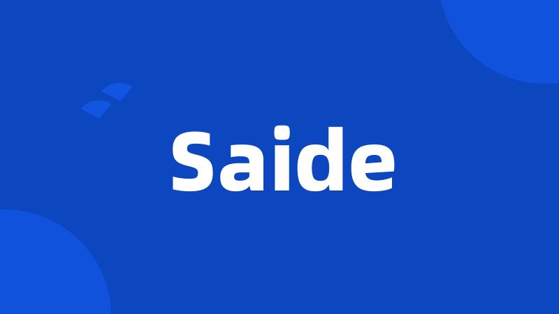 Saide