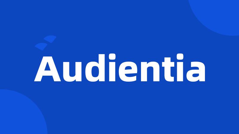 Audientia