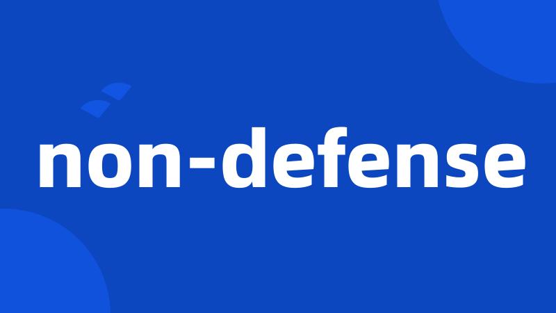 non-defense