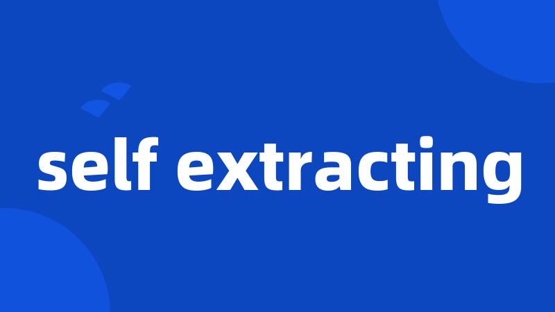 self extracting