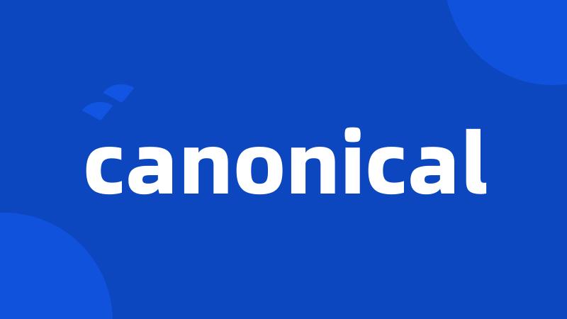 canonical