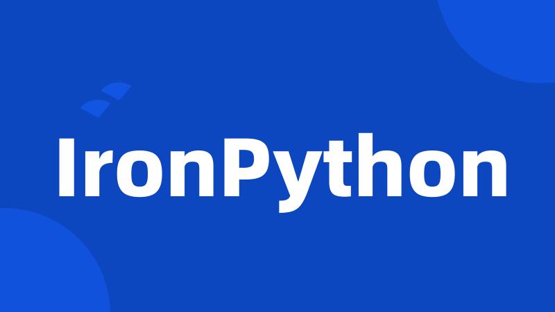 IronPython