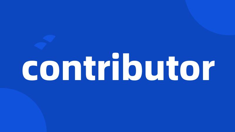 contributor