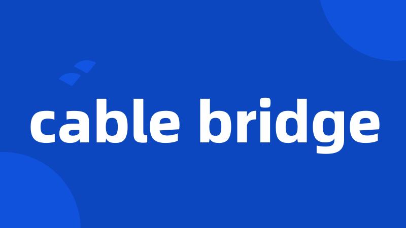 cable bridge