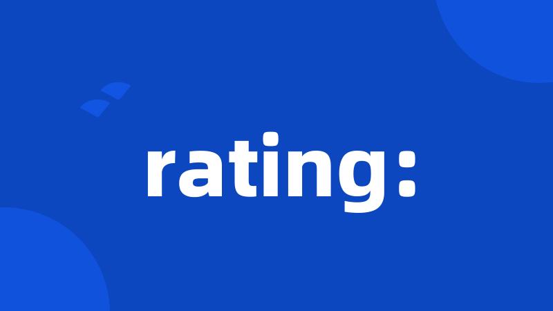 rating: