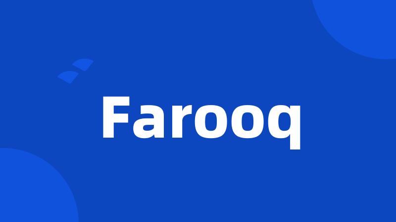 Farooq