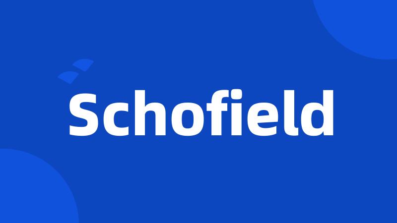 Schofield