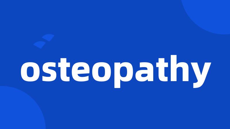 osteopathy