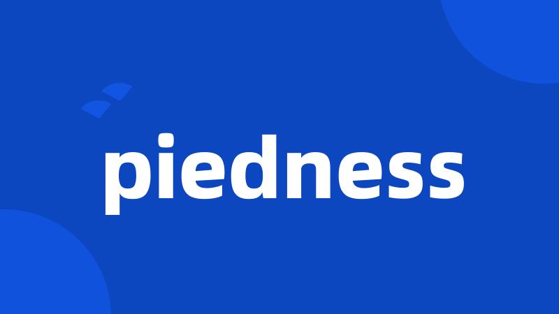 piedness