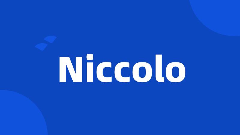 Niccolo