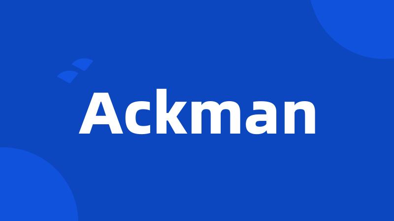 Ackman