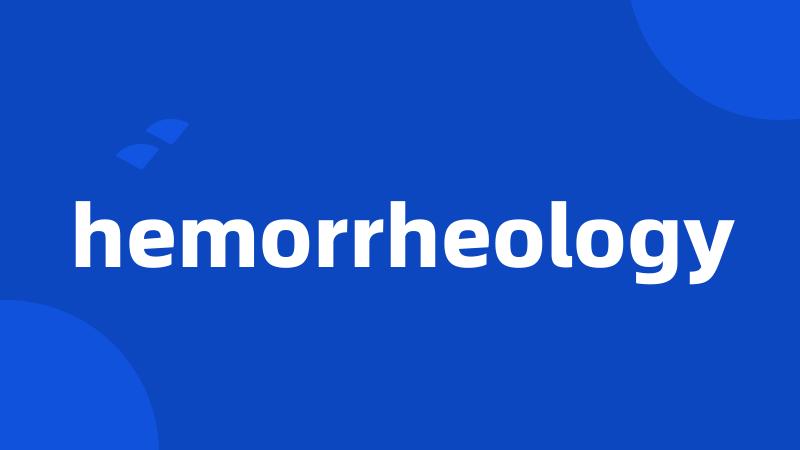 hemorrheology