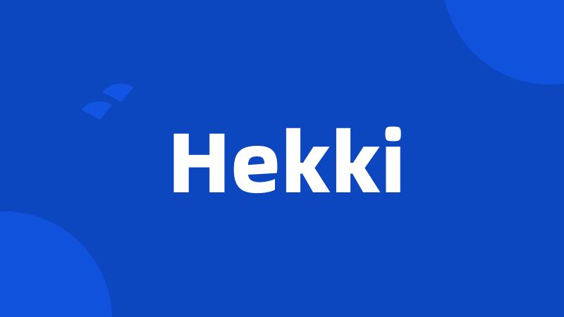 Hekki