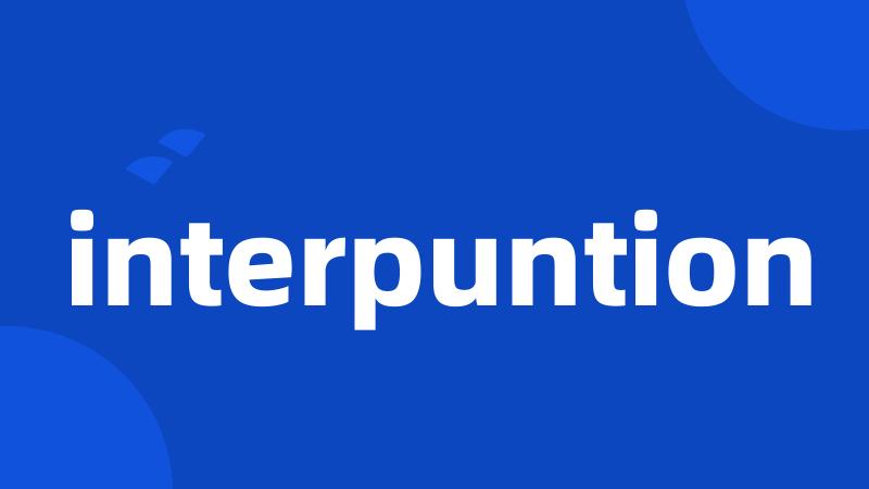 interpuntion