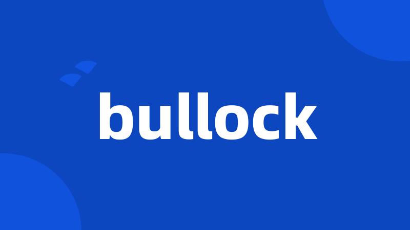 bullock