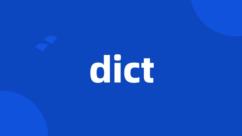 dict