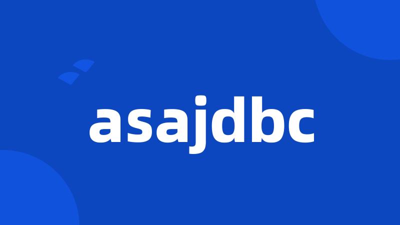 asajdbc