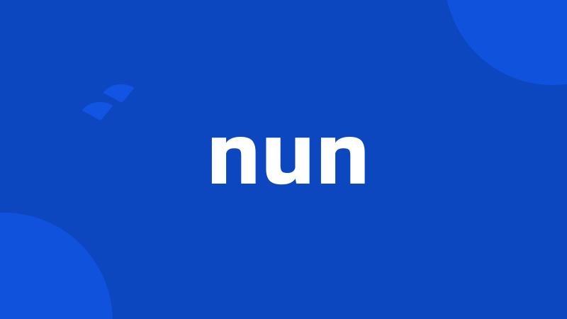 nun