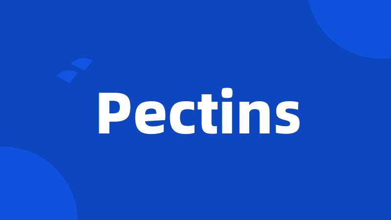 Pectins