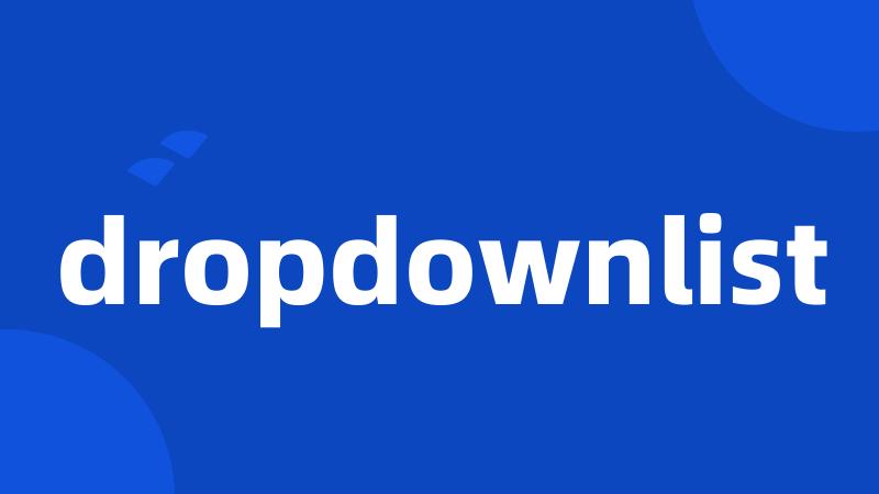 dropdownlist