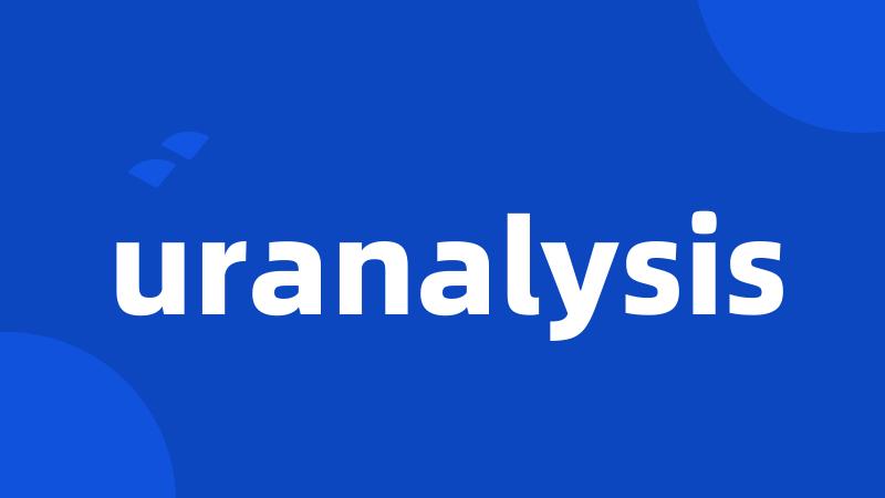 uranalysis