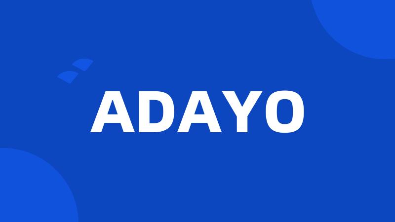 ADAYO