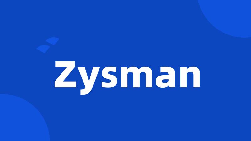 Zysman