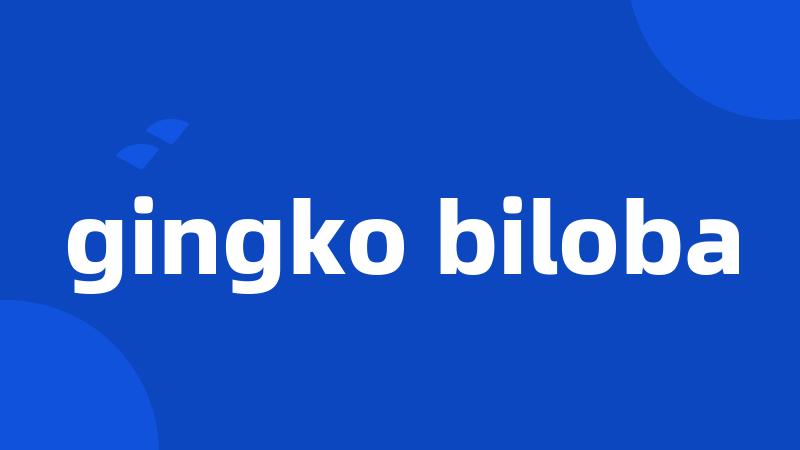 gingko biloba