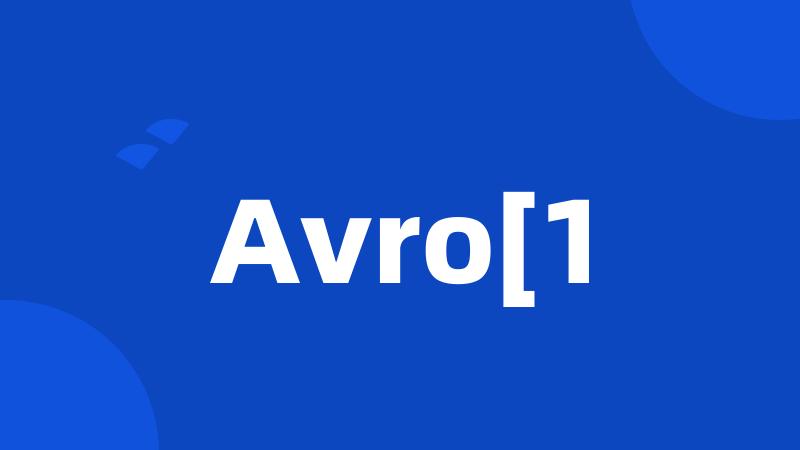 Avro[1