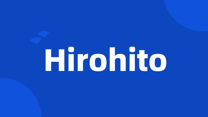 Hirohito