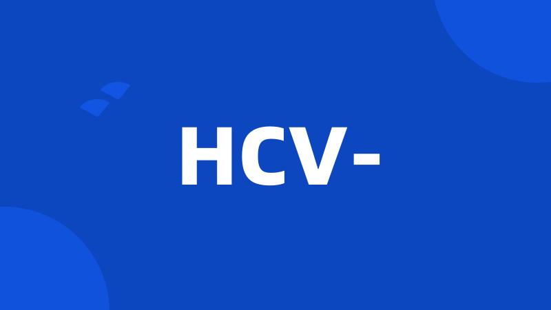 HCV-