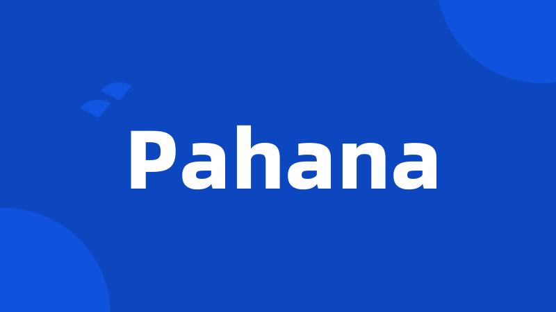 Pahana