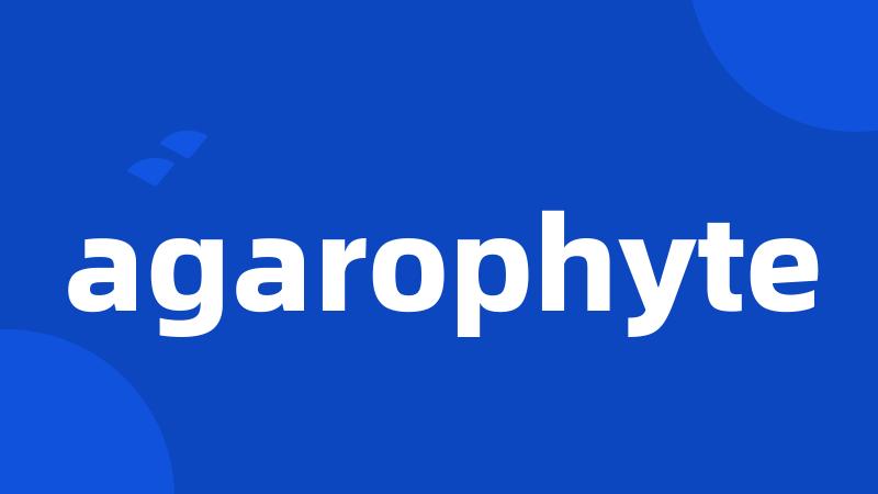 agarophyte