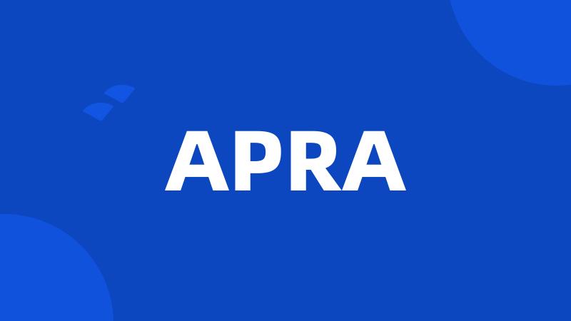 APRA